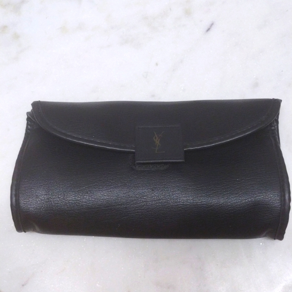 Yves Saint Laurent Black Pouch Eyewear Soft Case Vintage YSL Only #Z-1
